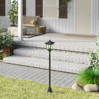 Croker Solar-Powered Mini Vintage 1-Light LED 42" Post Light