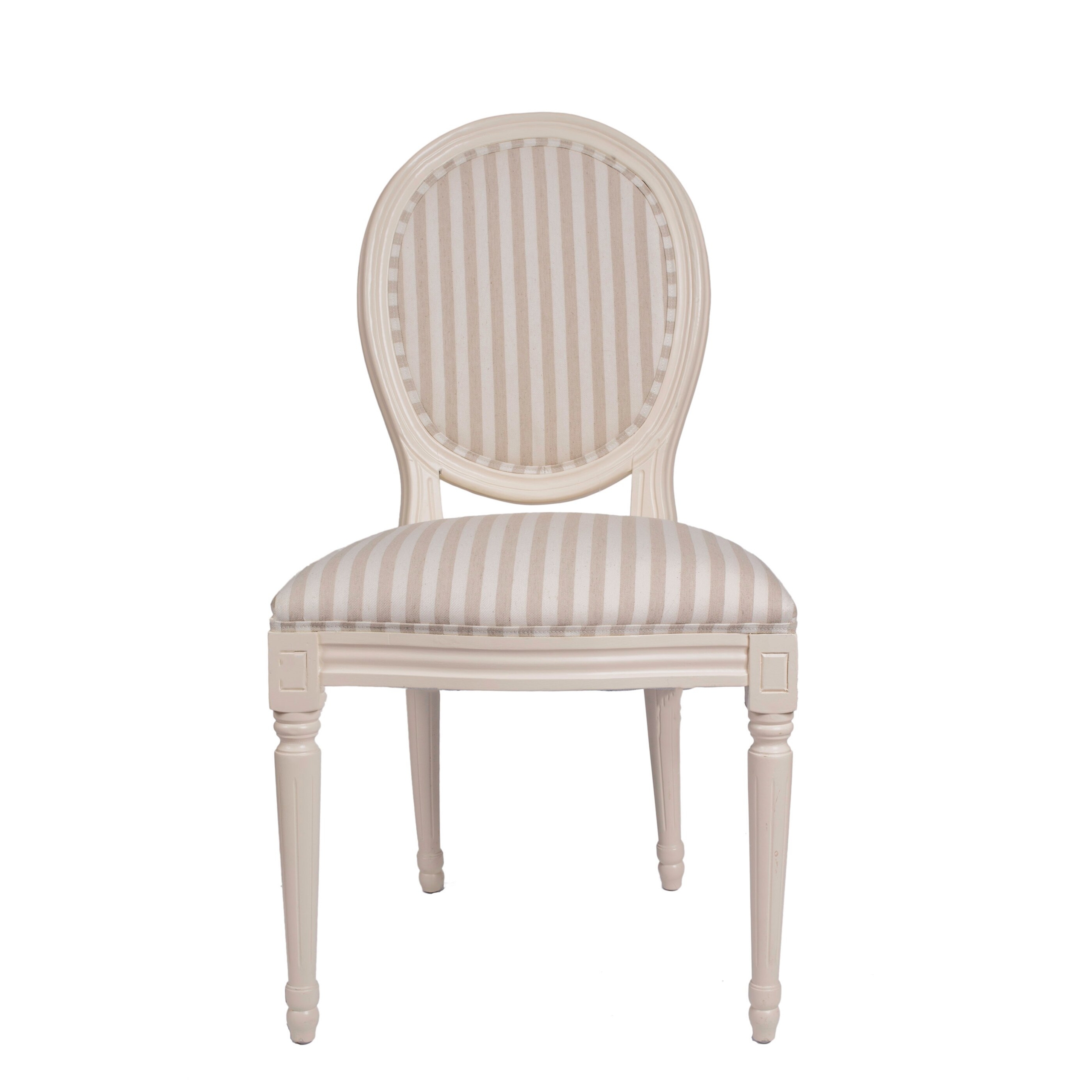 Oval Back Upholstered Dining Chair / Upholstered Oval Back