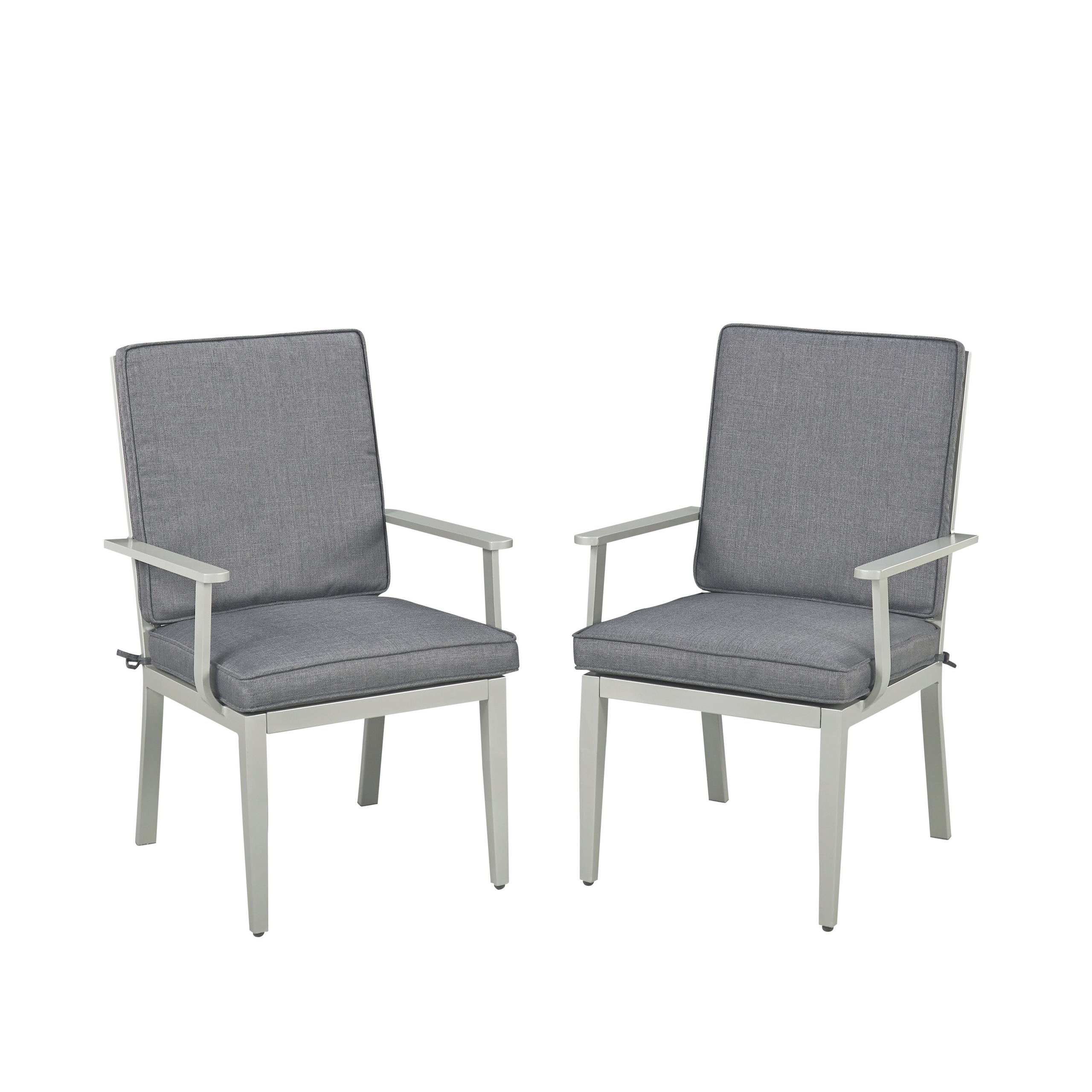 Dinan Patio Dining Chair with Cushion (Set of 2)