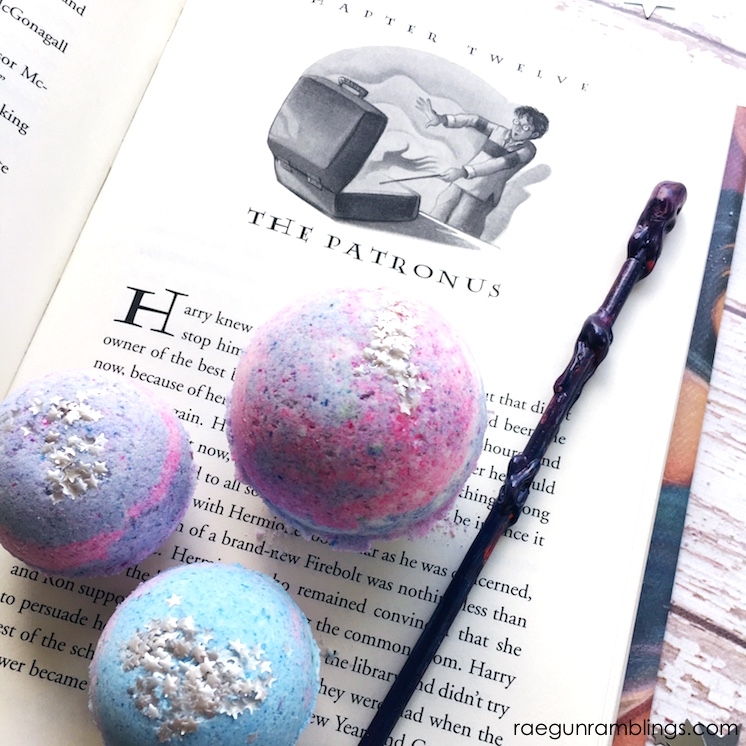 DIY Expecto Patronum Bath Bombs - Rae Gun Ramblings