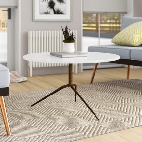 Donie Iron and Marble Coffee Table