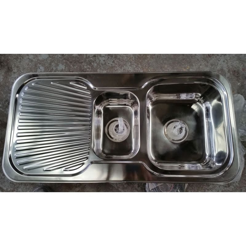 Stainless Steel Sink With Drainboard - VisualHunt