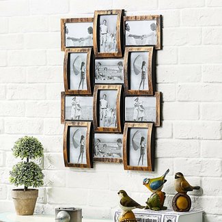 Douthitt Gallery Style Wall Hanging 12 Opening Photo Sockets Picture Frame