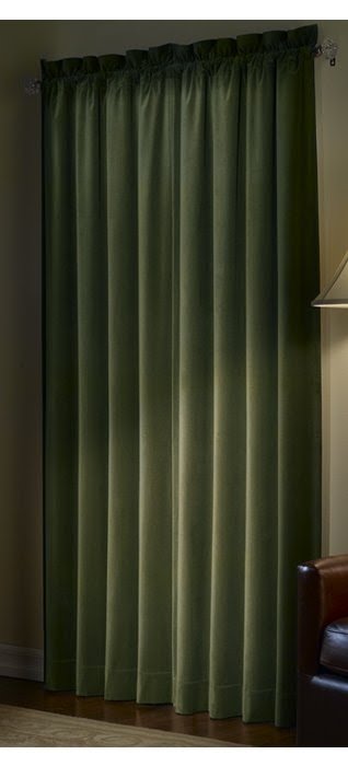 Dunnottar Solid Blackout Thermal Rod Pocket Single Curtain Panel