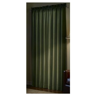 Dunnottar Solid Blackout Thermal Rod Pocket Single Curtain Panel