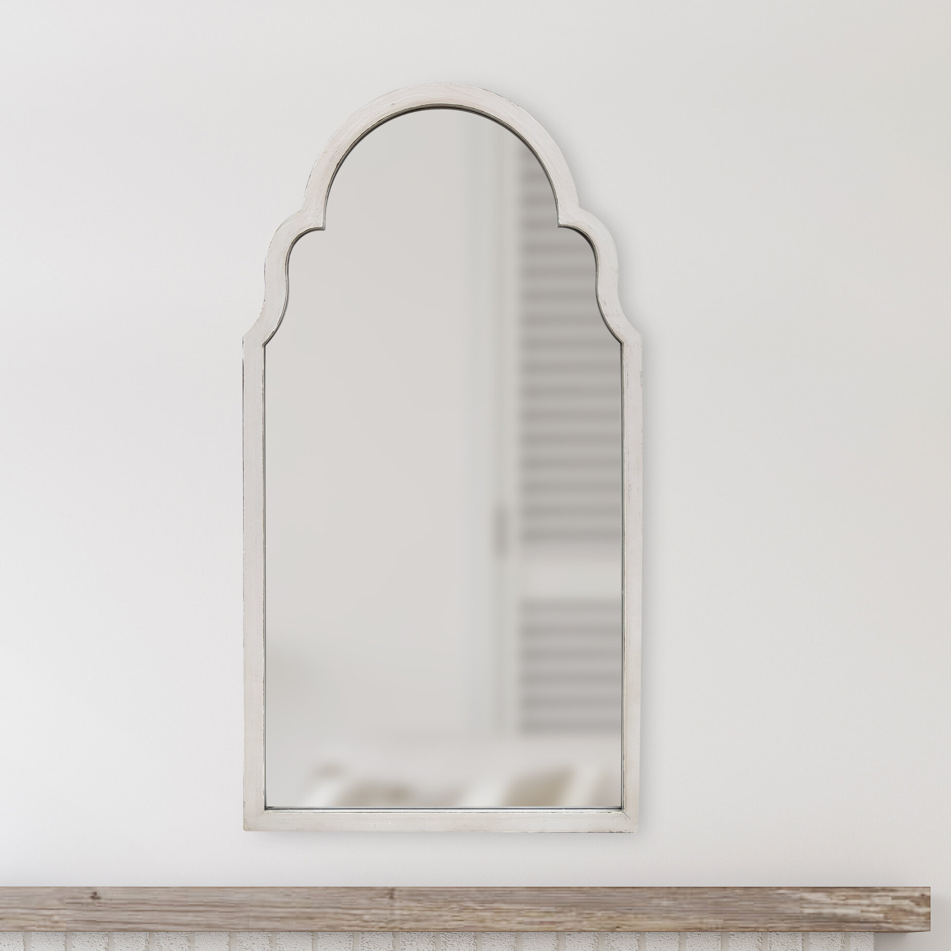 Elisha Hand Painted Arch Accent Mirror