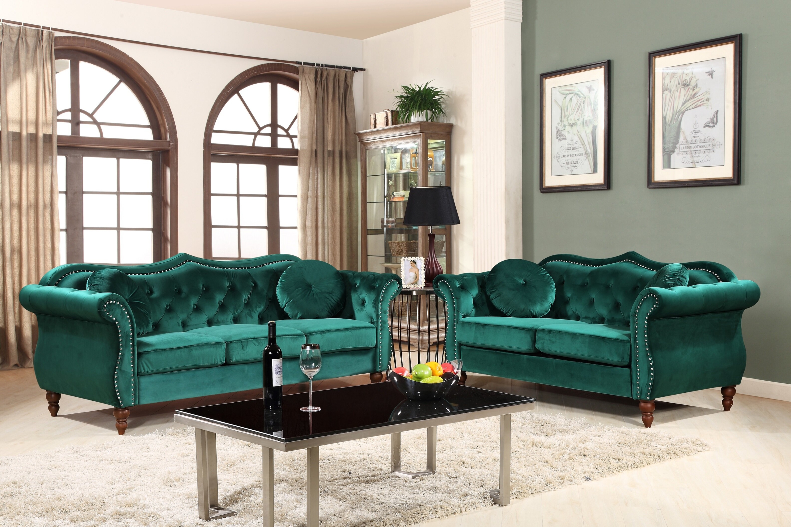 Emerald settee store