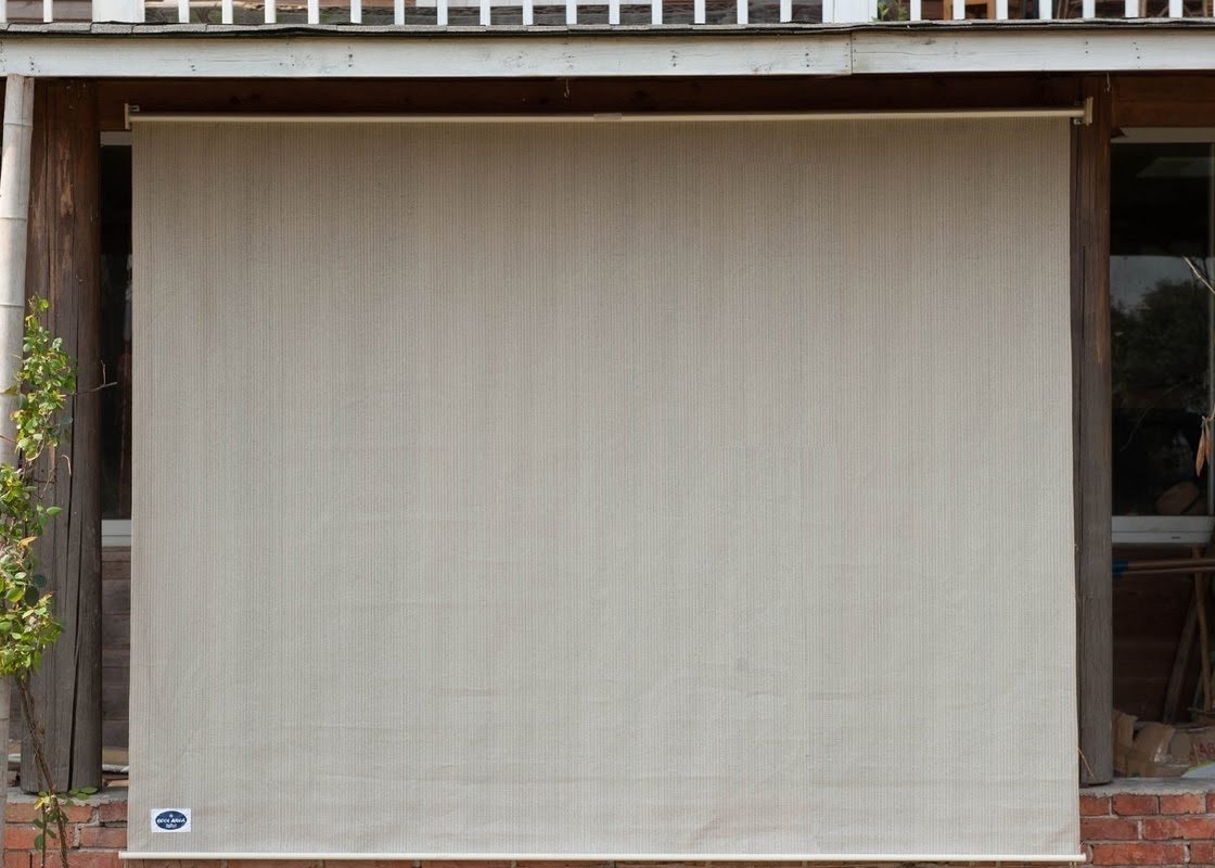 Exterior Cordless Semi Sheer Roller Shade