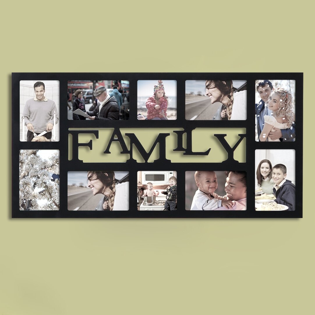 Family 10 Slot Picture Frame