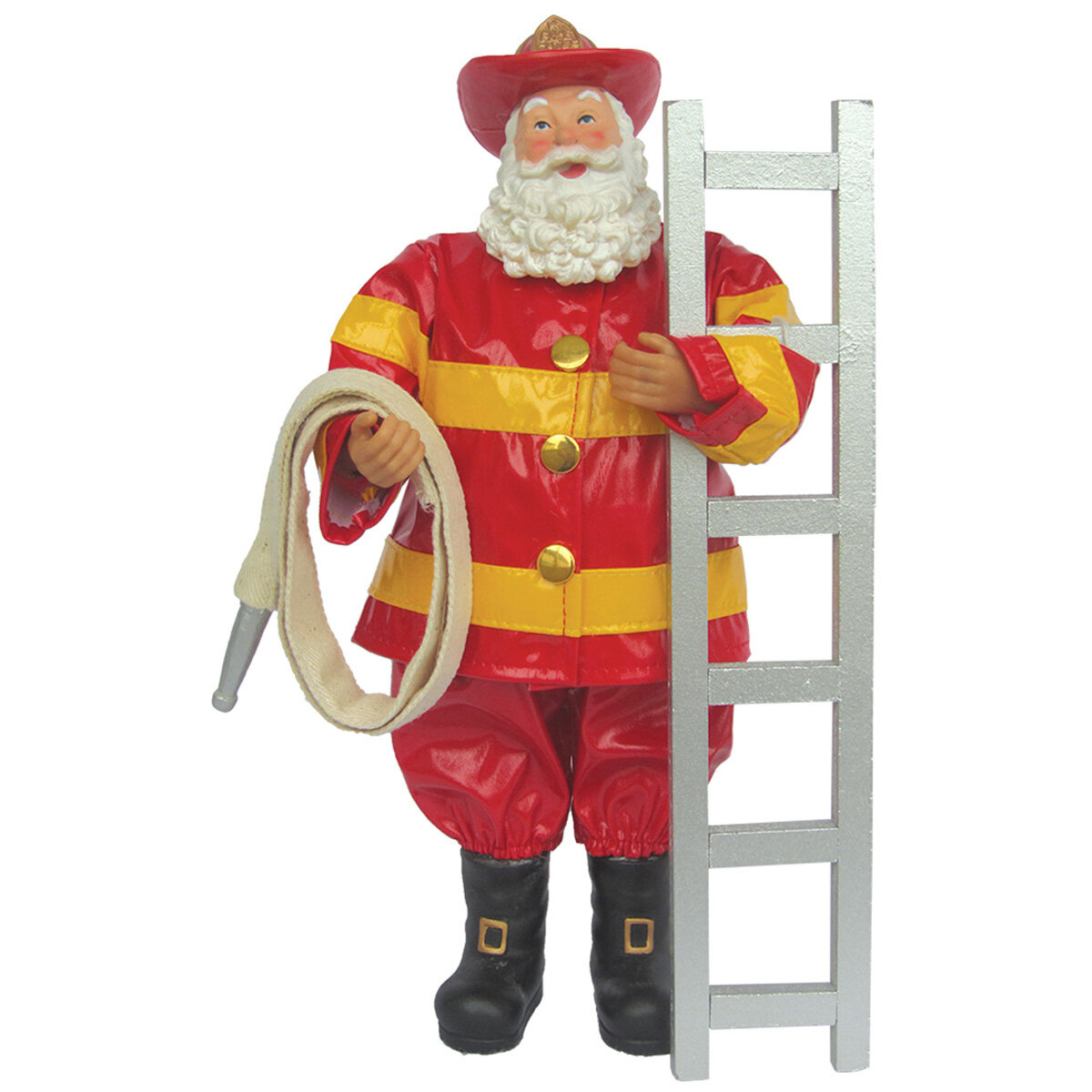 Fireman Santa Figurine