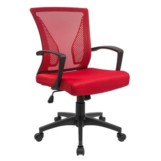 Furmax Office Chair Mid Back Swivel Lumbar Support Desk Chair, Computer Ergonomic Mesh Chair with Armrest
