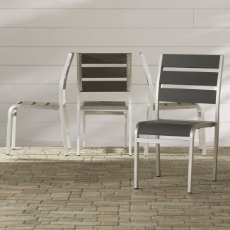 Galicia Stacking Patio Dining Chair (Set of 4)