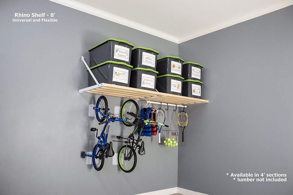 garage wall shelving