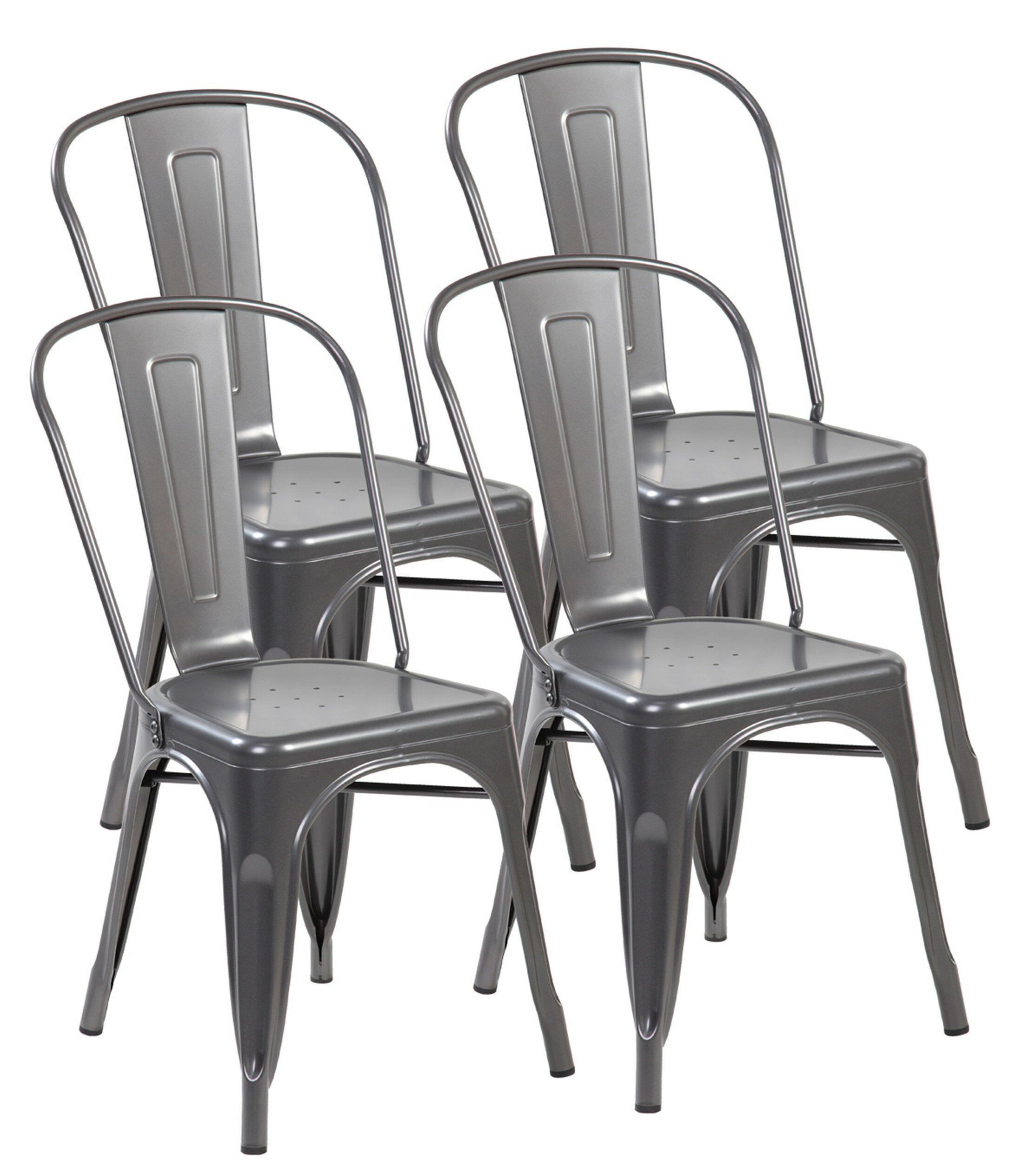 Grady Stacking Patio Dining Chair (Set of 4)