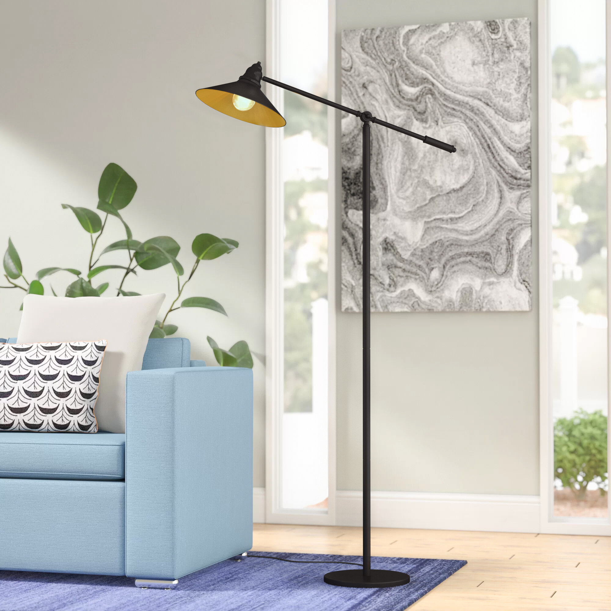 Hakan 66.25" Task Floor Lamp