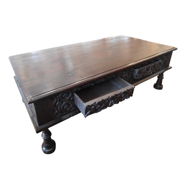 Hand Decorated Moroccan Coffee Table At 1stdibs Round ...