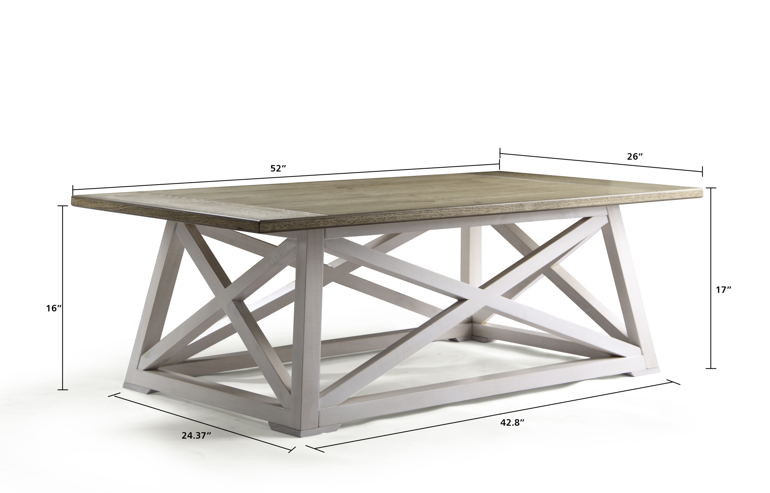 Haven Home 6008-257 Finley Farmhouse Coffee Table White
