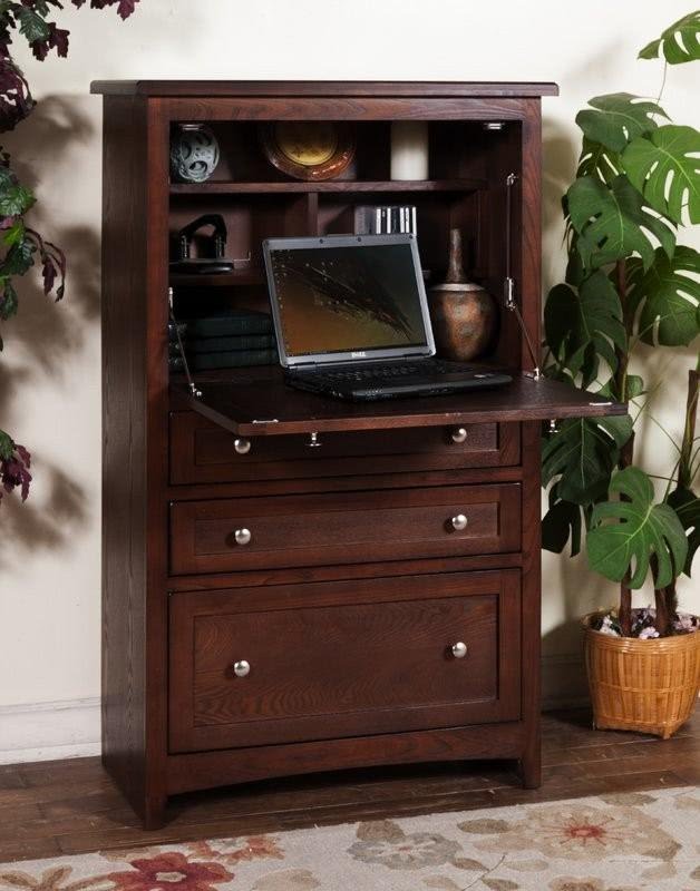 Solid Wood Computer Armoire Visualhunt, Small Computer Armoire Desk