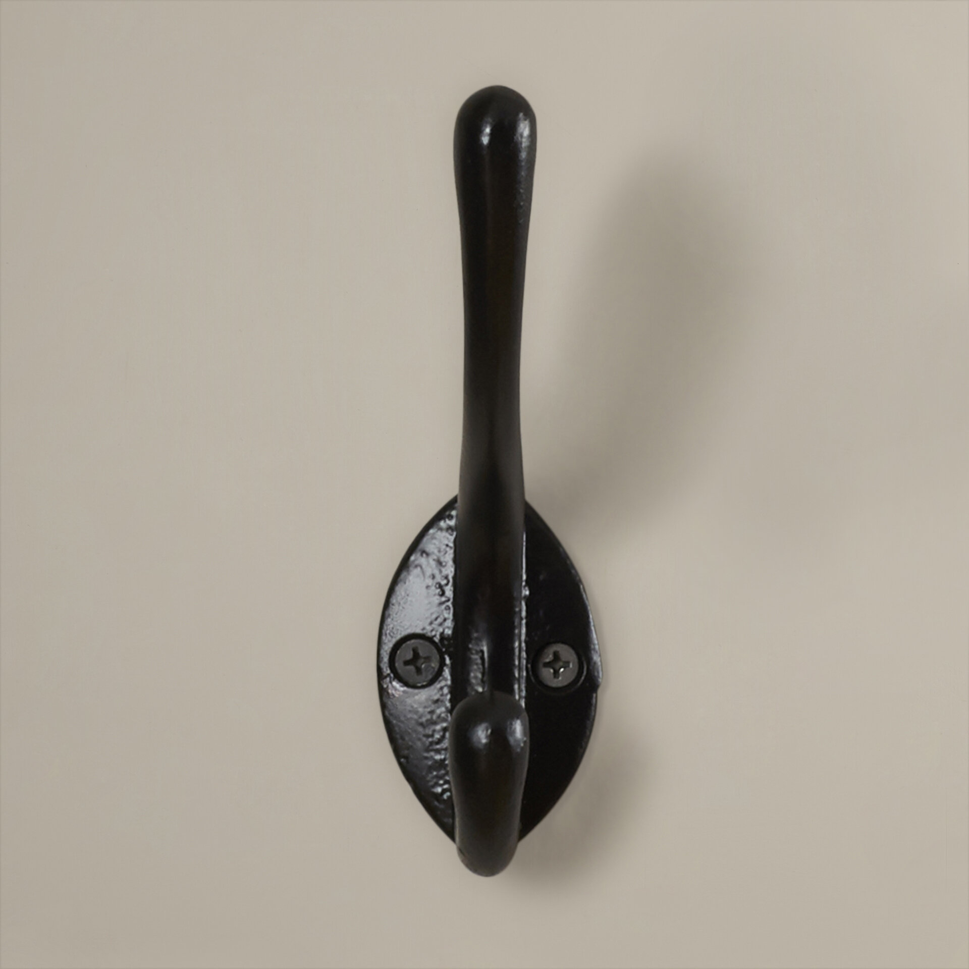 Heywood 6.375" Rustic Coat and Hat Wall Hook in Wrought Iron