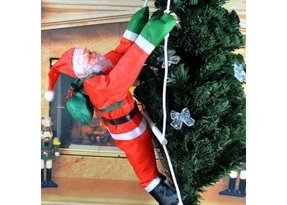 Details about  / AB/_ Christmas Santa Claus Climb Ladder Design Pendant Toy Xmas Tree Party Home S