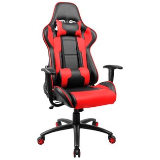 Homall Executive Swivel Leather Gaming Chair, Racing Style High Back Chair with Lumbar Support and Headrest