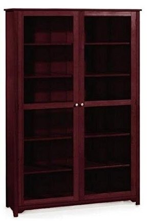 Bookcase With Glass Doors Visualhunt, White Glass Front Bookcase Antique