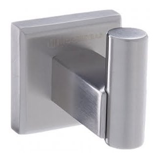 HOMEIDEAS Bathroom Single Robe Hook Lavatory Bath Towel Hook Coat Hook, Wall Mount, Brushed Nickel Finish