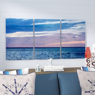 'Horizon Hues' 3 Piece Graphic Art Multi-Piece Image
