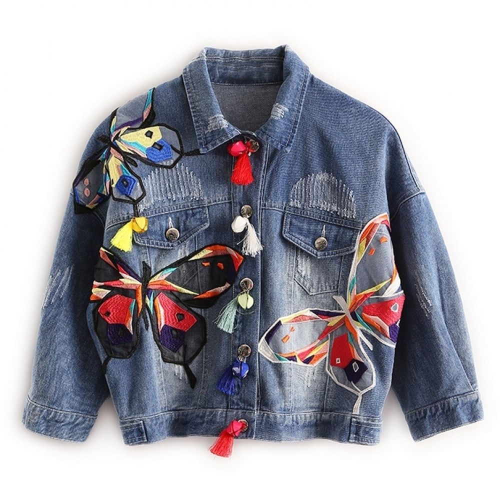 Denim jacket with patches | Desigual Color NEGRO Talla S-lmd.edu.vn