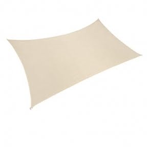 Intrepid Outdoors 10' x 14' Sun Shade Sail - Rectangle UV Blocking Outdoor Canopy for Porch, Deck, Pool, Car Port, Garden, Patio