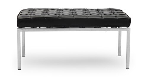 Kardiel Florence Knoll Style Bench 2 Seater, Premium Aniline Leather