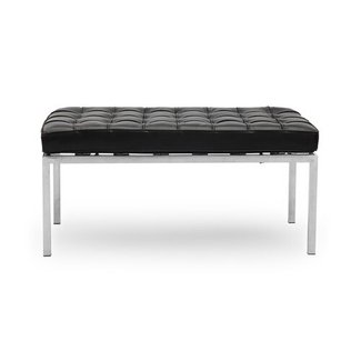 Kardiel Florence Knoll Style Bench 2 Seater, Premium Aniline Leather