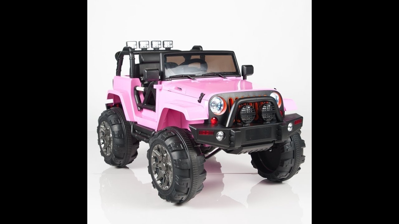 pink battery powered jeep