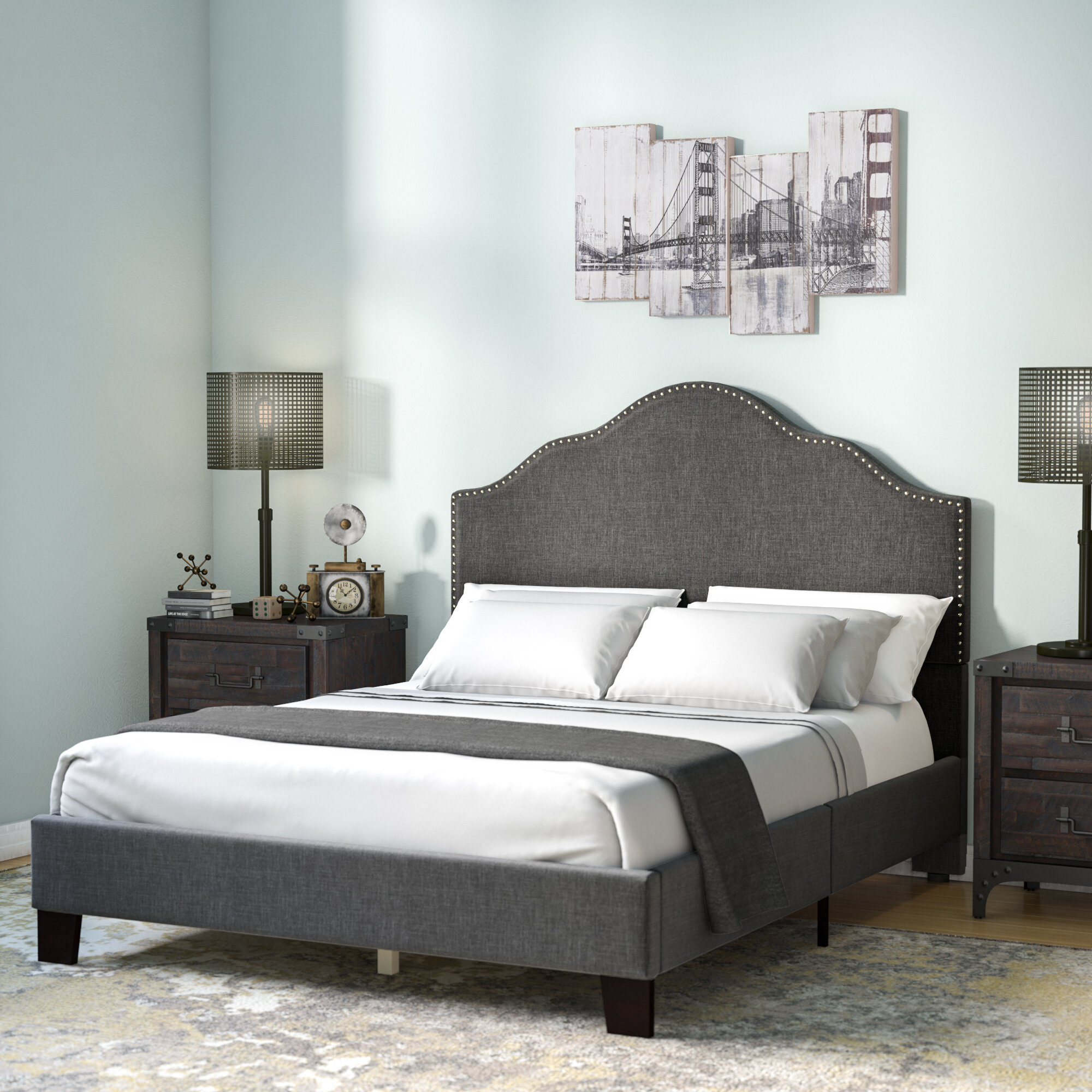 Kinnison Upholstered Panel Bed