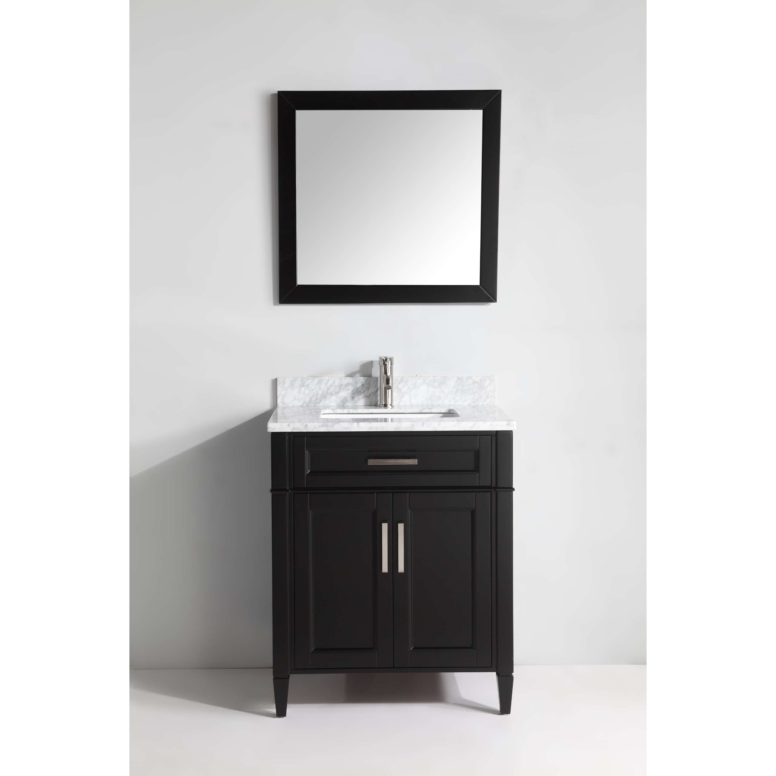 Lachine Marble 30" Single Bathroom Vanity with Mirror