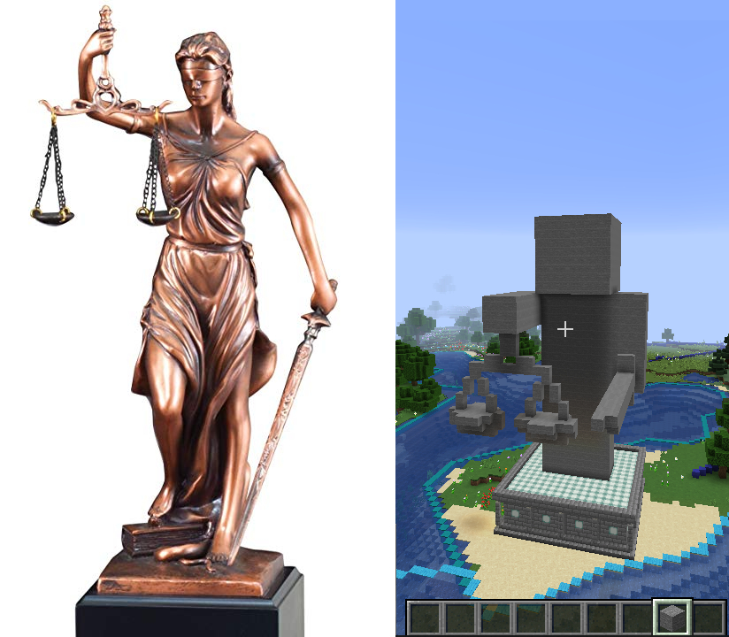 Lady Justice Statue with Free Engraving
