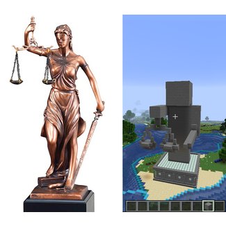 Lady Justice Statue with Free Engraving