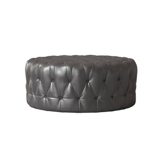 Leather Cocktail Ottoman