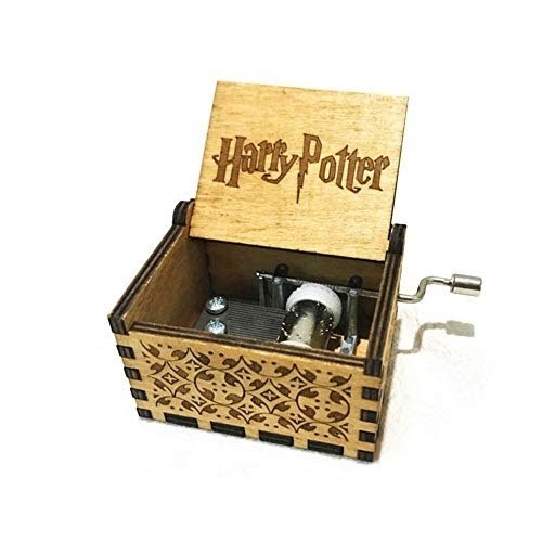 WOODEN PHONOGRAPH MUSIC BOX Harry Potter Hedwig's Theme Soundtrack model 