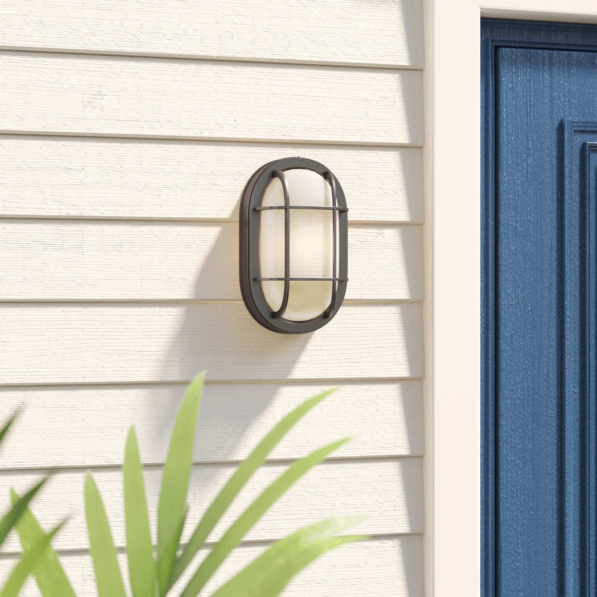 Lia 1-Light Outdoor Bulkhead Light