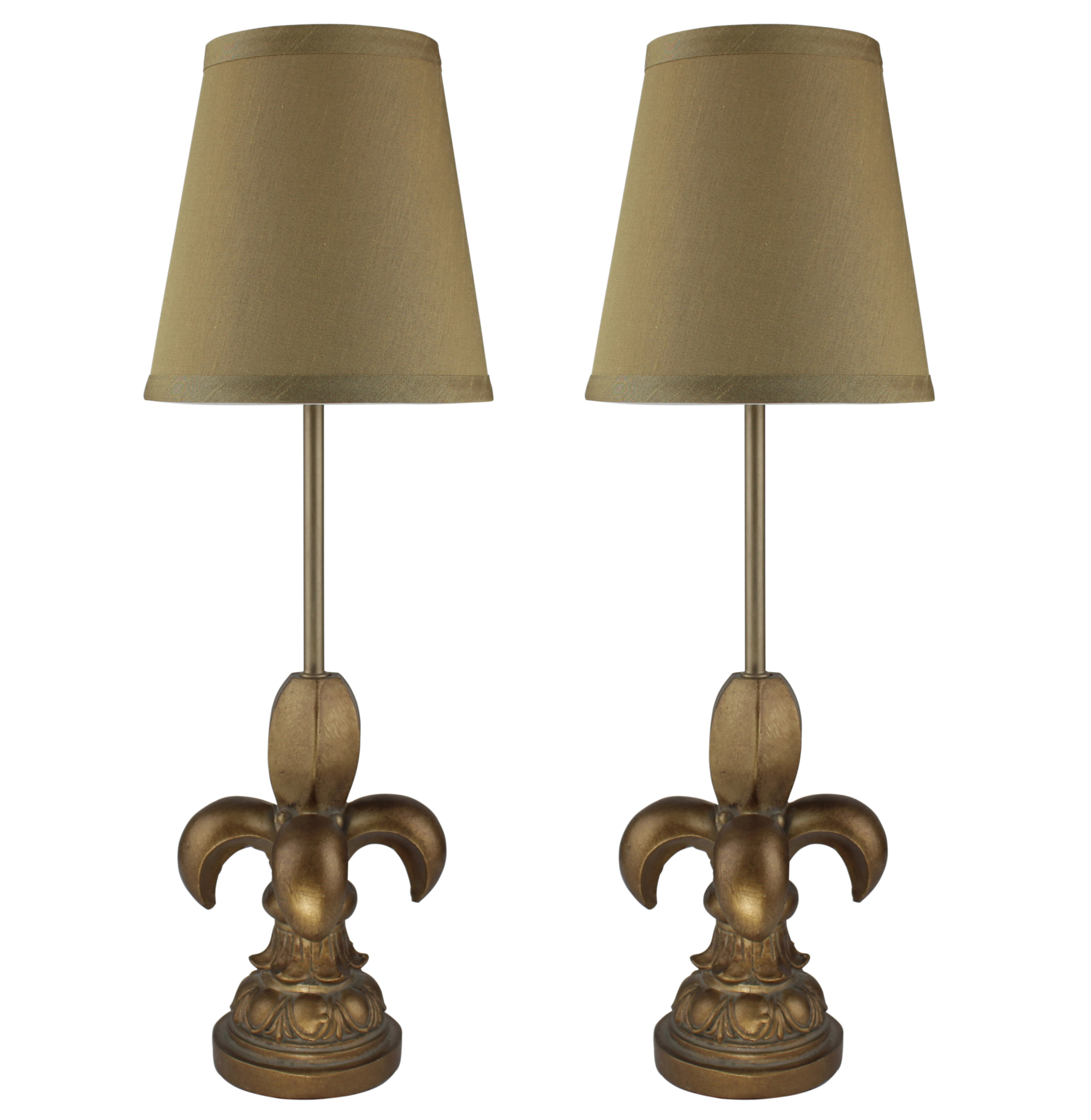 Lichtenstein Fleur de Lis 18" Buffet Lamp (Set of 2)