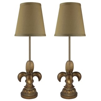 Lichtenstein Fleur de Lis 18" Buffet Lamp (Set of 2)