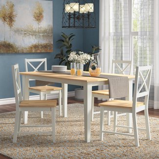 Livesay Crossback 5 Piece Dining Set