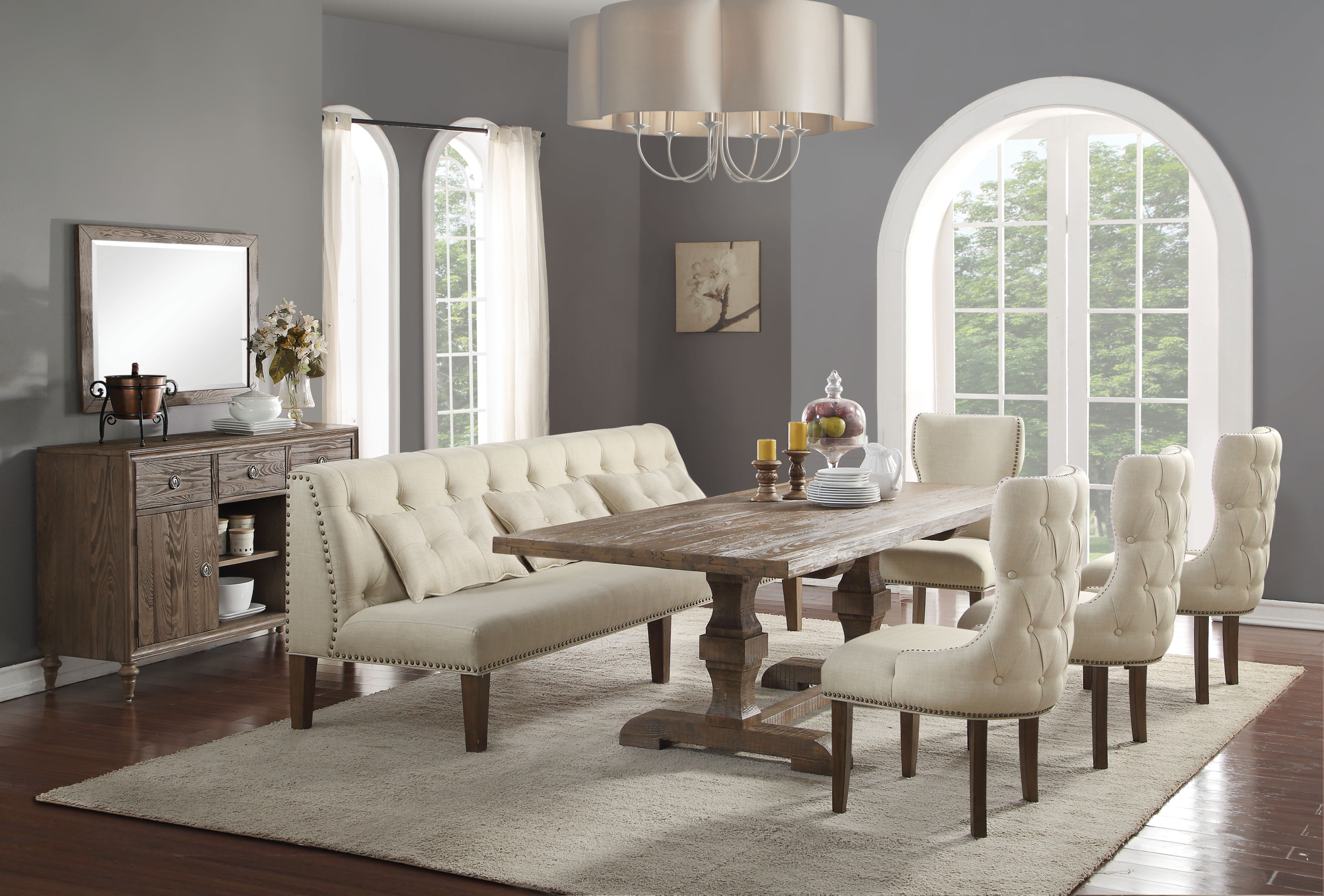 Loiselle Solid Wood Dining Table