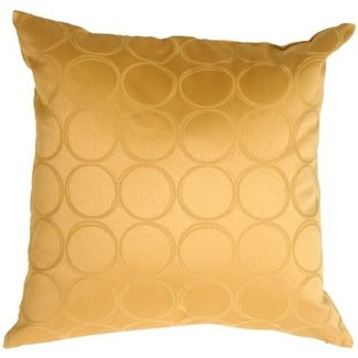 Lunar Circle Gold Throw Pillow - Pillow Décor