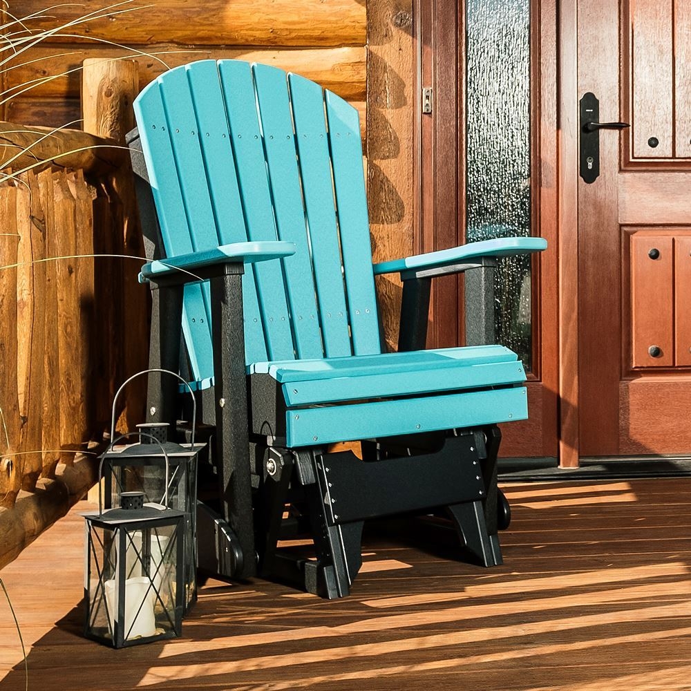 LuxCraft Recycled Plastic 2' Adirondack Glider Chair