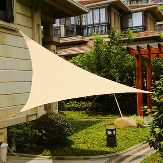 LyShade 12' Triangle Sun Shade Sail Canopy - UV Block