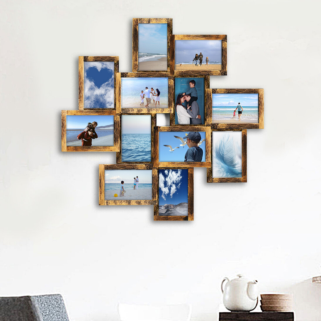Madyson Square Storm PVC Selfie Gallery Collage Picture Frame
