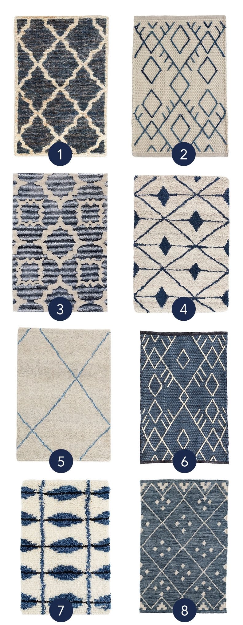 Make Mine Moroccan: New Blue Rug Styles for Fall! -