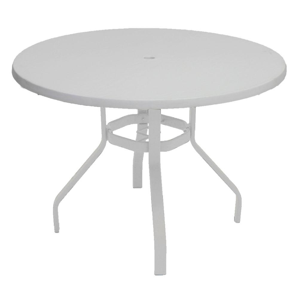 Round White Table Visualhunt Round White Table Visualhunt, Patio Table White Round